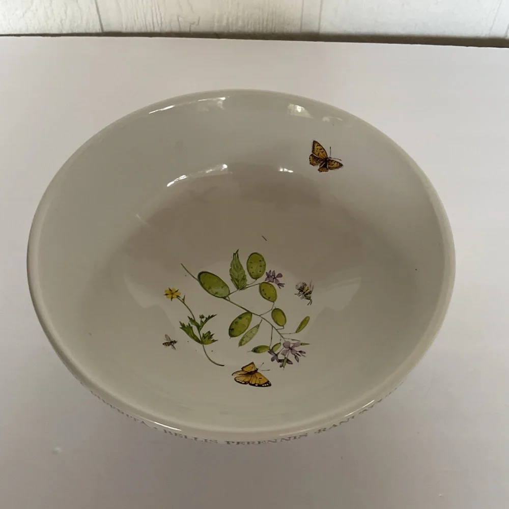 Vintage Hallmark Marjolein Bastin Wildflower Meadow Nesting Mixing Bowl 9”